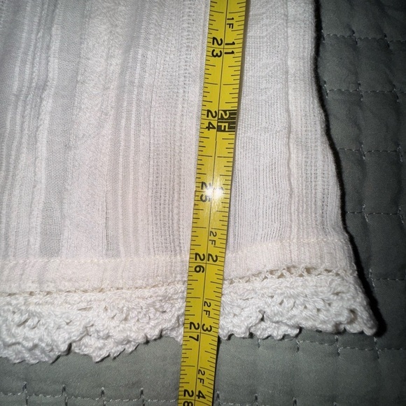 Robin Piccone Textured Cream Cotton Jo Sleeveless Jumpsuit. Size Large NWT - Picture 6 of 14